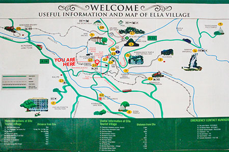 Ella Map Sri Lanka