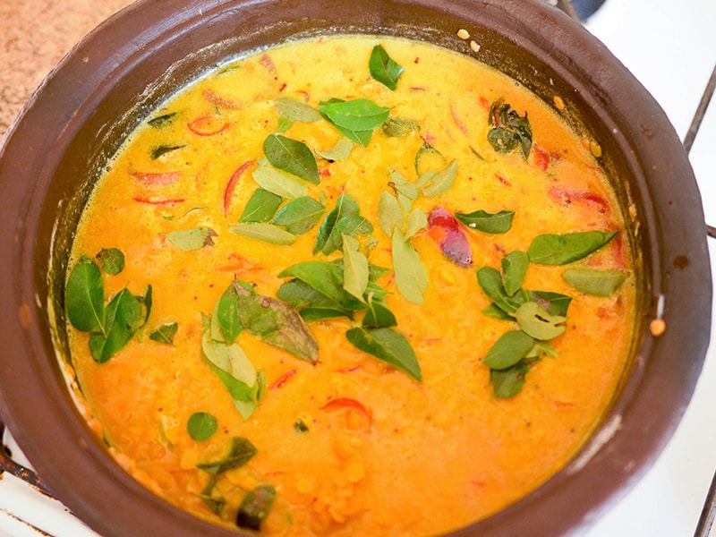 DHAL CURRY SERVED